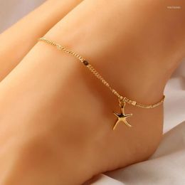 Anklets Summer Boho Starfish Women Anklet Foot Chain Jewellery Ankle Bracelet Femme Cheville Bijoux Pulseras Tobilleras Mujer Enkelbandje Marc