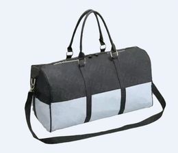 Hand Luggage Travel Bag Waterproof Duffle pu leather Duffel Bags Men Handbag Tote Boys Style Unisex Women High Quality Female Package 55cm