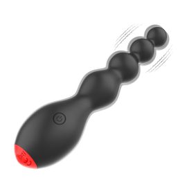 10 Speed Anal Beads Vibrator Prostate Massager Vibrating Butt Plug Clitoris Stimulator sexy Toy for Women Female Masturbation