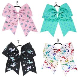 Baby Heart Print Hairbands girls Bow hair accessories cartoon kids Bows Headbands