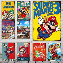 Japanese Classic Game Metal Tin Signs Cartoon Movie Decorative Wall Kitchen Vintage Plaques Kids Living Room Bar Cafe Man Cave Vintage Home Decor Size 30X20cm w02