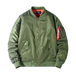Autumn Winter Men Blow up Jacket Air Force One coat Mens I caused Pilot to blow up Polo MA1 coat wind coat L220706