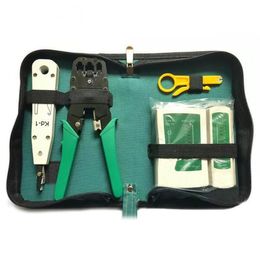 Network Ethernet Cable Tester RJ45 Kit Crimper Crimping Tools Punch Down RJ11 Cat6 Wire Detector