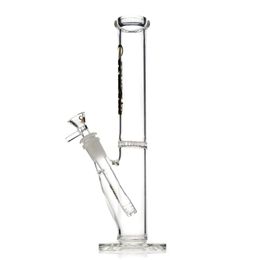 12-Inch Clear Glass Bong: Honeycomb to Diffused Downstem Percolator, 14mm Female Joint
