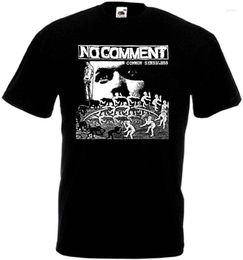 Men's T-Shirts No Comment Common Senseless V3 T-shirt Black White Hardcore Punk Sizes S-3XL Novelty Cool Tops Men Short Sleeve Tshirt 2022Me