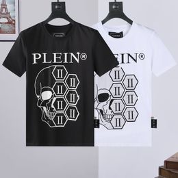 PLEIN BEAR Men's T-SHIRTS ROUND NECK SS SKULL Rhinestone Men T-shirt Classical High Quality Hip Hop Streetwear Tshirt Casual Top Tees PB 16643