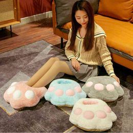 Pc Cm High Quality Pink Foot Cushion Plush Cat Leg Seat Filled Warmer Comfortable Office Feet For Girlfriend Gifts J220704