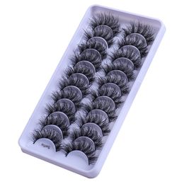 Curly Crisscross Thick False Eyelashes Naturally Soft and Delicate Reusable Hand Made Multilayered Fake Lashes Extensions Makeup for Eyes Easy to Wear DHL