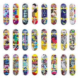 10pcs Lot Aluminium Alloy Mini Finger Skateboards Unti smooth board Boys Toy Skate Tech Truck Party Favours Gifts 220608gx