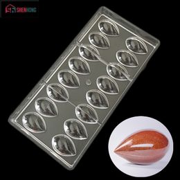 SHENHONG Lotus Chocolate Mould Olive Shaped Polycarbonate Mold 3D Candy Y200612