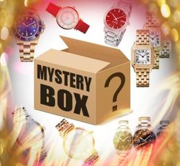 Luxury Favor Gifts Men Women Quartz Watches Lucky Boxes One Random Blind Box Ladies Leather Belt waterproof Wristwatches