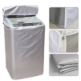 Sunscreen Dust Proof Cover Washing Machine Waterproof Case Protective Front Load Wash Dryer S-XL 220427