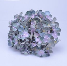 Artificial Flowers High-end silk Hydrangea Flower Head For photography manual DIY flower wall