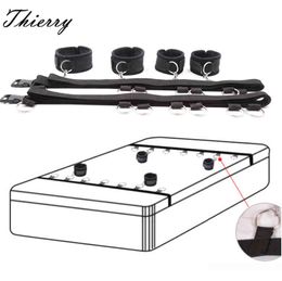 NXY Adult Toys Thierry Games Sexy Bed Restraints Handcuffs For Couples Products Tool Bondage Fixed Hand Ankle Erotic 1201