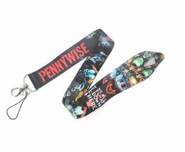 Horror Movies pennywise Chain Key Accessories hone Straps Charms Anime Friendship Gifts Holder Keychain for Keyring Fashion Jewellery Gifts