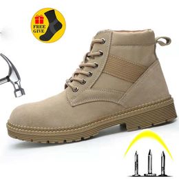 2022 New Work Safety Boots For Men Brand Indestructible Safety Shoes Men Work Sneakers Male Steel Toe Shoes Industrial