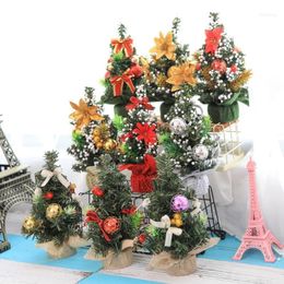 christmas decorations wholesalers UK - Christmas Decorations Ornaments Tree 20cm Mini Decoration Mall Desktop Small Navidad 20221