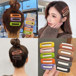 2022 new barrettes female side clip candy bangs clip broken hairpin BB hairclip at the back of head