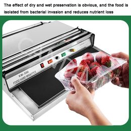 Sealing Machine Packaging Small Packing Wrapper Stainless Steel Cling Film Sealing Food Fruit Vegetable Cling Film Sealer