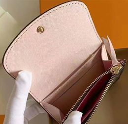 Selling Classic Luxury Design R0SALlE Hasp Wallet Fashion Ladies Credit Card Holder Women New Cute Mini Coin Purse With Box249G