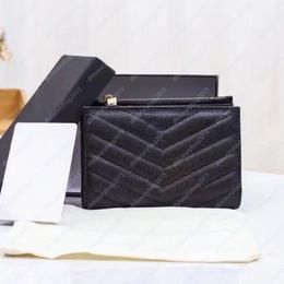 Mini Leather Clutch Bags Practical Rectangular Wallets Brand Coin Purses Luxury Men Purse Black Vintage Card Holders Women Wallet