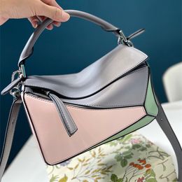 Borsa puzzle geometrica Mini borsa a tracolla quadrata di design Nuova borsa a tracolla da donna patchwork