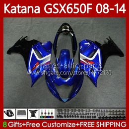 Bodys Kit For SUZUKI KATANA GSX-650F GSXF 650 GSXF-650 08-14 120No.11 GSX650F GSXF650 08 09 10 11 12 13 14 GSX 650F 2008 2009 2010 2011 2012 2013 2014 Fairing factory blue