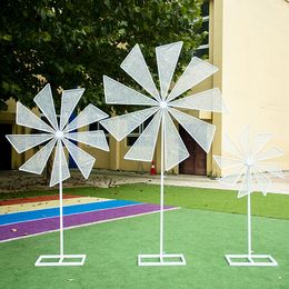 Wedding Birthday Decorations Fashion Electric Rotary Windmill /ferris wheel Road Guide Party Decoration