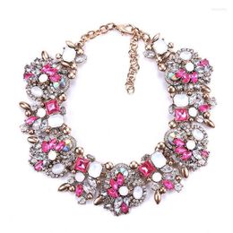 Chokers Night Club Crystal Cluster Choker Fashion Statement Necklaces For Teen Girls 2022 Morr22