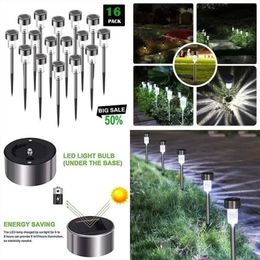 Solar stainless steel small tube light household waterproof outdoor led garden landscape light lawn lights