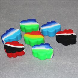 Silicone Container Food Grade 22ml Nonstick Cloud Shape Jars Dab Tool Storage Box Silicone Oil Holder Wax Containers DHL