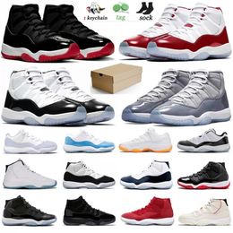 11 low bred UK - Newest 11 11s Men Basketball Shoes Cool Grey Low Legend University Blue Concord Cap And Gown Cherry Red Space Jam Bred 25th Anniversary Man Women High Sneaker Trainer