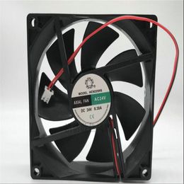 HC9225HS 9CM DC24V 0.30A two-wire DC fan 9025 inverter cooling fan