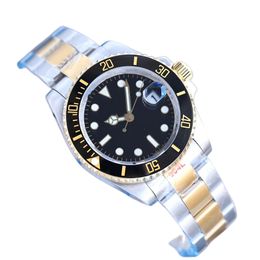 Mens Automatic Mechanical Ceramic Watch 41mm Full Stainless Steel Sliding Buckle Swim Sapphire Luminous Watch u1 factory montre de luxe movement watches watchs