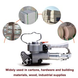 Manual Bundling Plastic Tape Handheld Small Hot Melt Tensioner Machine Pneumatic Packer Pp Pet Packaging Equipment