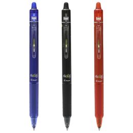 Pilot Frixion Ball Knock Retractable Erasable Gel Ink Pensfine Point 0.7 mm Blue Value Set Pen Y200709