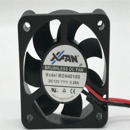 Wholesale fan: RDH4010S DC12V 0.09A 4010 two-wire graphics card /CPU/ silent cooling fan of south-north bridge