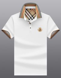 Men's Polos Shirts short sleeve men fashion mercerized cotton simple t-shirt casual slim fit half sleeve polo shirt