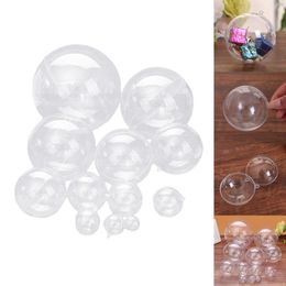 Party Decoration Brand Transparent Openable Plastic Christmas Ball Bauble Gift BoxParty
