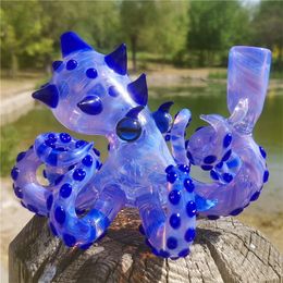 Bong Water Pipe Octopus Dab Rig Hookah 14.4mm Female Joint Bubbler Borocilicate Craftbong