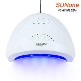 SUNone 48W UV Lamp For Nail Dryer 30PCS LED Manicure Curing Poly Gel Polish Drye With Motion Sensing Tools 220524