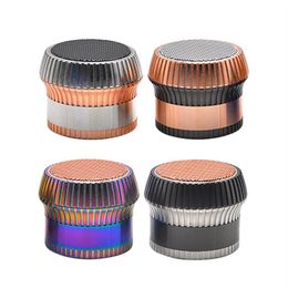 UPS Four Layers Metal Smoking Grinder Smoking Pipes 63mm Diameter Cupcake zinc alloy grinder Herb cross border