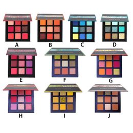 Beauty Glazed Makeup 9 Colors Eyeshadow Pallete Waterproof Diamond Glitter Shimmer Matte Eye Shadow Powder Pallete