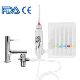 Faucet Water Dental Flosser Oral Irrigator Bucal Tank Flusher Irrigation For Teeth SPA Cleaning Machine 220513