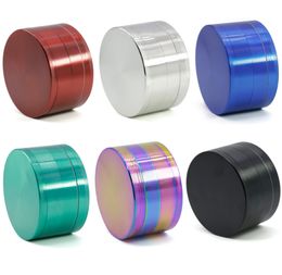 The latest 75x43mm Smoke grinder four -layer zinc alloy colorful monochrome grinding device many styles support custom LOGO