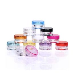 Lip Balm Container 3g 5g Portable Plastic Cosmetic Bottle Empty Jars Bottles Eyeshadow Makeup Cream Pots