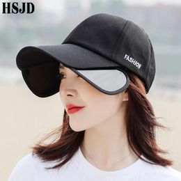 sports sun visor hat UK - Unisex Retractable Baseball Cap Women Summer Adjustable Visor Solid Wide Brim Anti-uv Beach Sun Hats Sports Men Hat