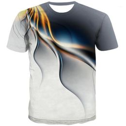 Men's T-Shirts 3D Printed Stripe Pattern 2022 Women's Fashion Summer Short Sleeve Oversized Cool Round Neck Casual T-Shirt XXS-6XL