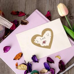 Gift Wrap 50Pcs 60mm*70mm Scratch Off Stickers Love Heart Shape Card Sticker For Secret Code Cover Home Game Wedding Message Reward