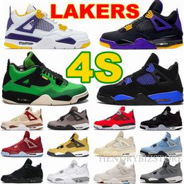 4S 4 Alternates Lakers Home Basketball Shoes Mens Black Royal Manila Rasta SE Craft Toro Bravo Bred SSBB Skateboards Seafoam Peach Oklahoma Sooners Sneakers
